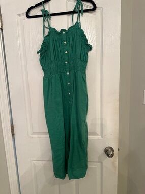Green Linen Sundress